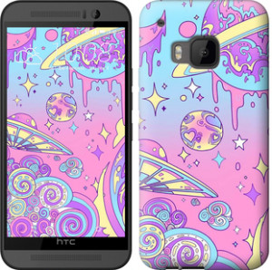 Чехол Розовая галактика для HTC U Ultra