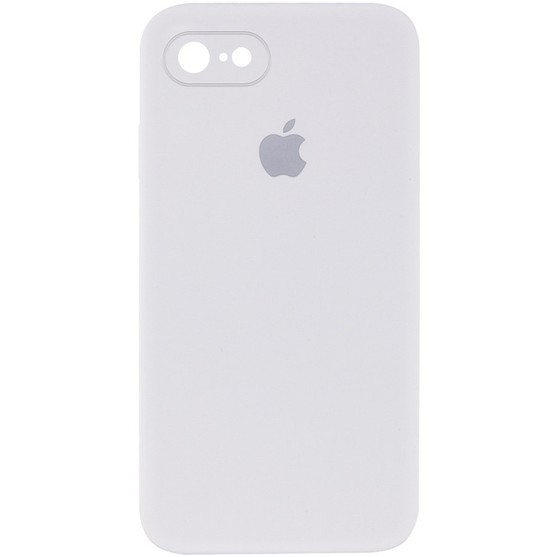 Чохол Silicone Case Square Full Camera Protective (AA) на Apple iPhone 6/6s (4.7") (Білий / White)