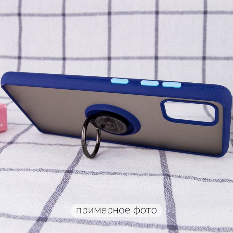 Фото TPU+PC чохол Deen ColorEdgingRing for Magnet на Realme C3 / 5S (Синій) в маназині vchehle.ua