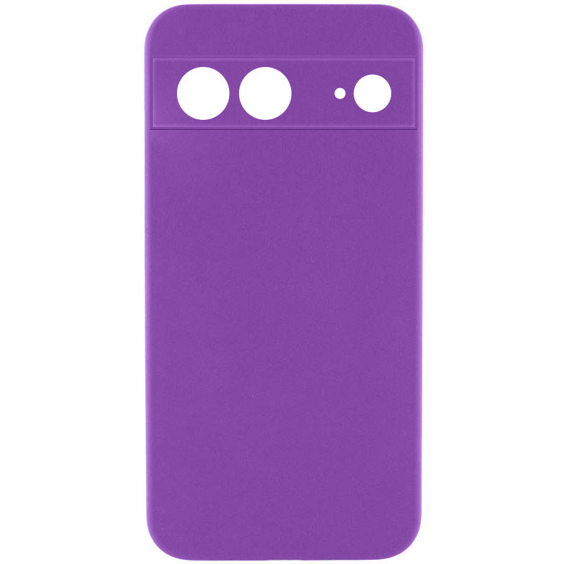 Чехол Silicone Cover Lakshmi Full Camera (AA) для Google Pixel 8 (Фиолетовый / Purple)