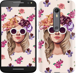 

Чохол Дівчина з квітами v2 на Motorola Moto X Style 190461