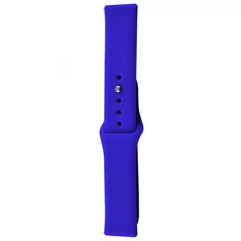 Силиконовый ремешок Sport для Xiaomi Amazfit/Samsung 20 mm (Синий / Blue)