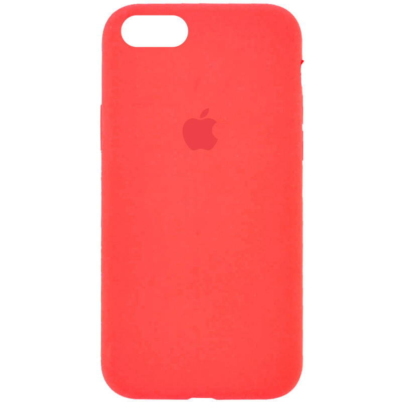 Чехол Silicone Case Full Protective (AA) для Apple iPhone 7 / 8 / SE (2020) (4.7") (Оранжевый / Pink citrus)