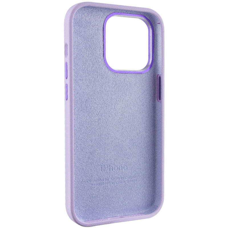 Заказать Чехол Silicone Case Metal Buttons (AA) для Apple iPhone 14 Pro Max (6.7") (Сиреневый / Lilac) на vchehle.ua