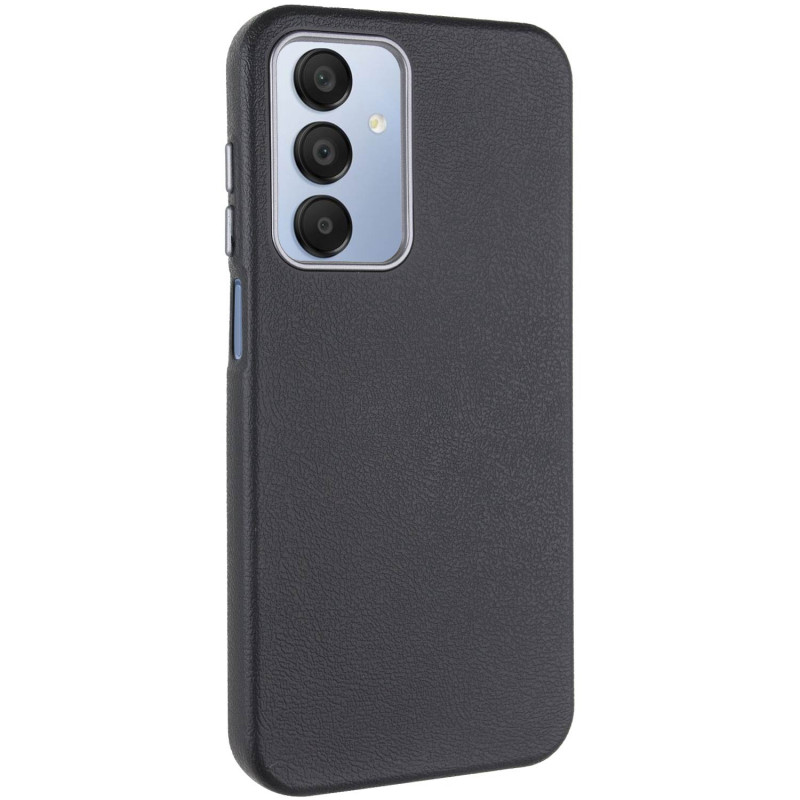 Кожаный чехол Leather Case Metal Buttons для Samsung Galaxy A25 5G (Black)