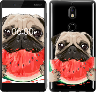 

Чехол Мопс и арбуз для Nokia 7 843967