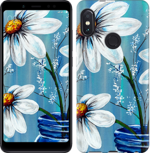 

Чехол Красивые арт-ромашки для Xiaomi Redmi Note 5 650388