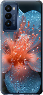 Чехол Роса на цветке для Tecno Camon 18p CH7n