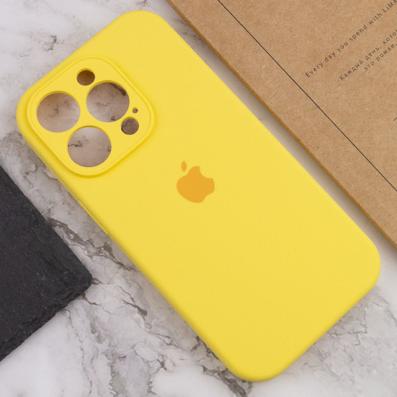 Купить Чехол Silicone Case Full Camera Protective (AA) для Apple iPhone 15 Pro Max (6.7") (Желтый / Yellow) на vchehle.ua