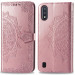 Фото Кожаный чехол-книжка Art Case с визитницей для Samsung Galaxy A01 (Розовый) на vchehle.ua