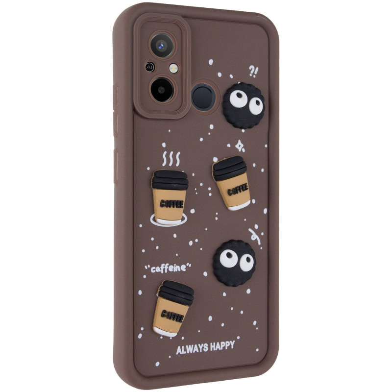 Чохол TPU Toys Case на Xiaomi Redmi 12C / Poco C55 (Brown / Always Happy)