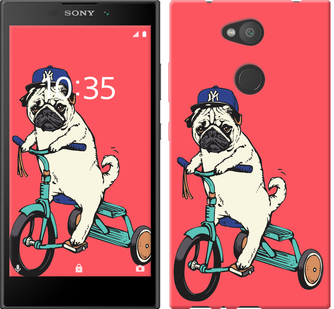 

Чехол Мопс на велосипеде для Sony Xperia L2 H4311 642813