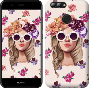 

Чехол Девушка с цветами v2 для Huawei P9 Lite mini 612328
