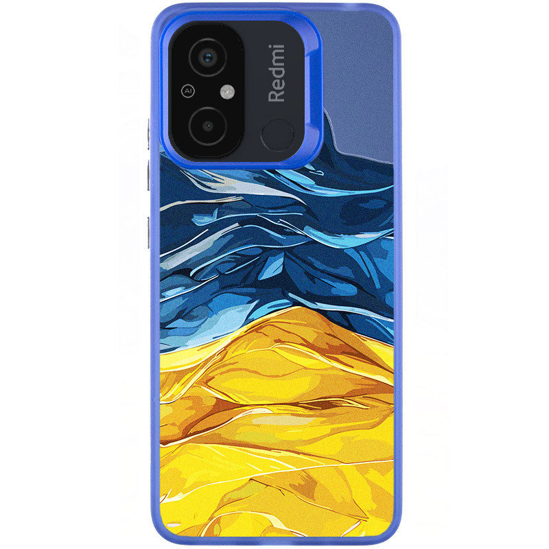 TPU+PC чохол TakiTaki Magic glow на Xiaomi Redmi 12C (Flag / Blue)