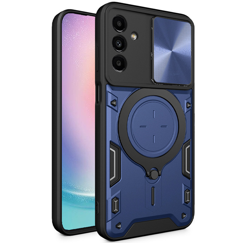 Фото Удароміцний чохол Bracket case with Magnetic на Samsung Galaxy A16 4G/5G (Blue) на vchehle.ua