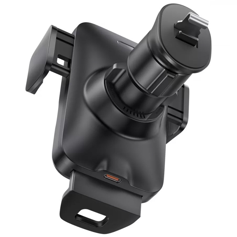 Фото Автотримач з БЗП Baseus Wisdom Auto Alignment (QI 15W) (Air Outlet base) (CGZX000001) (Black) в маназині vchehle.ua