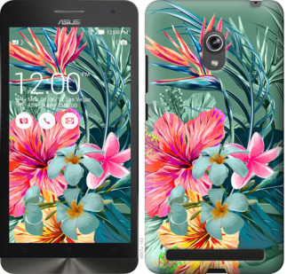 

Чехол Тропические цветы v1 для Asus ZenFone 6 A600CG 845347