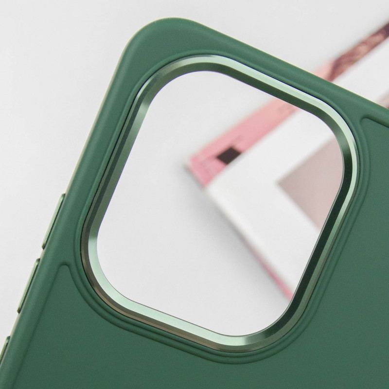 Фото TPU чохол Bonbon Metal Style на Xiaomi Redmi Note 13 Pro 4G / Poco M6 Pro 4G (Зелений / Pine green) в маназині vchehle.ua