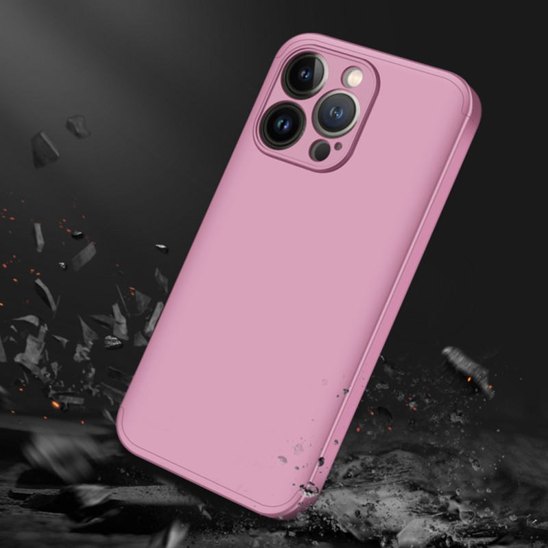 Заказать Пластиковая накладка GKK LikGus 360 градусов (opp) для Apple iPhone 13 Pro Max (6.7") (Розовый / Rose gold) на vchehle.ua