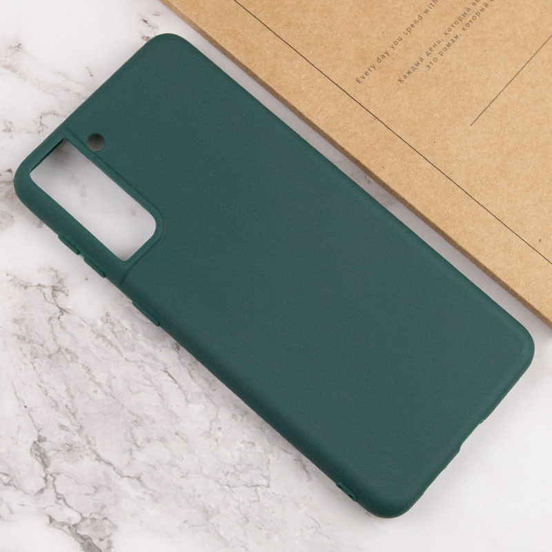 Силиконовый чехол Candy для Samsung Galaxy S21+ (Зеленый / Forest green) в магазине vchehle.ua