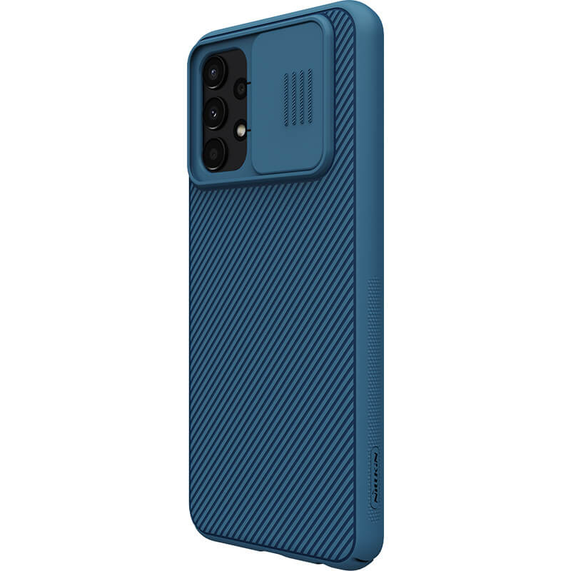 Карбонова накладка Nillkin Camshield (шторка на камеру) на Samsung Galaxy A13 4G (Синій / Blue) в магазині vchehle.ua