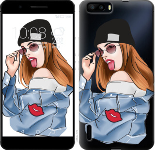 

Чехол Девушка v3 для Huawei Honor 6 Plus 843143