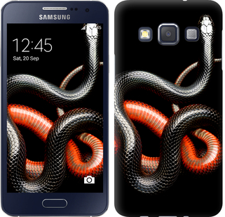 

Чохол Червоно-чорна змія на чорному тлі на Samsung Galaxy A3 A300H 481972