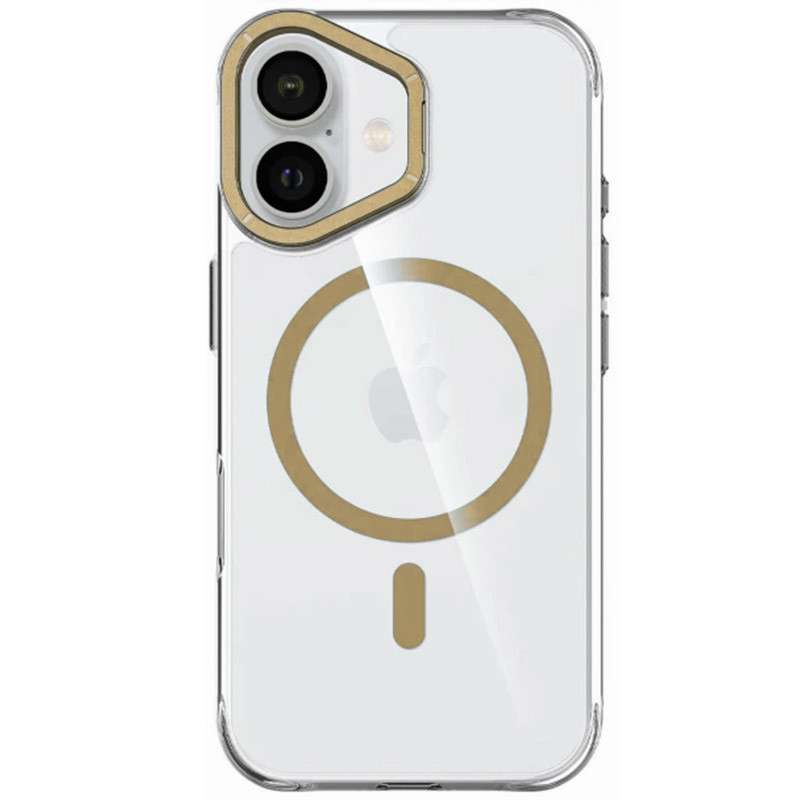 Фото Чохол TPU Space Case Apex with Magnetic Safe на Apple iPhone 16 (6.1") (Gold) на vchehle.ua