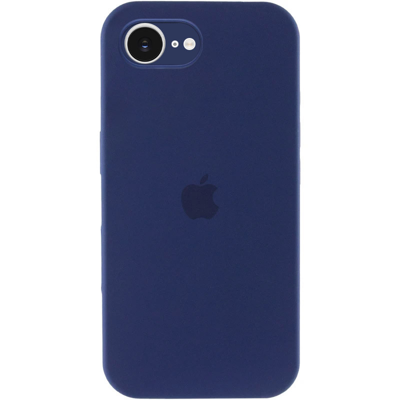 Чохол Silicone Case Full Camera Protective (AA) на Apple iPhone 16e (6.1") (Синій / Deep navy)
