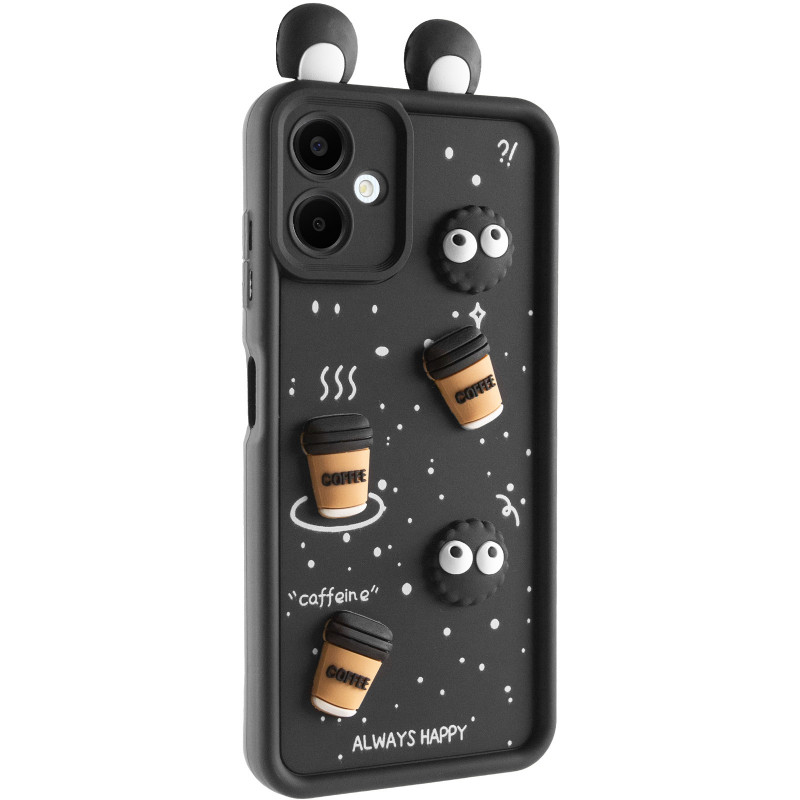 Чехол TPU Toys Case with Ears для Samsung Galaxy A06 (Black)