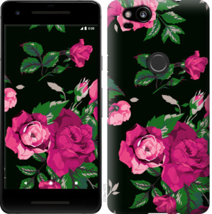 

Чохол Троянди на чорному тлі на Google Pixel 2 780354