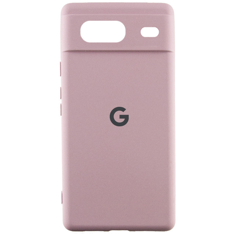 Чехол Silicone Cover Lakshmi Full Camera (AAA) with Logo для Google Pixel 8a (Розовый / Pink Sand)