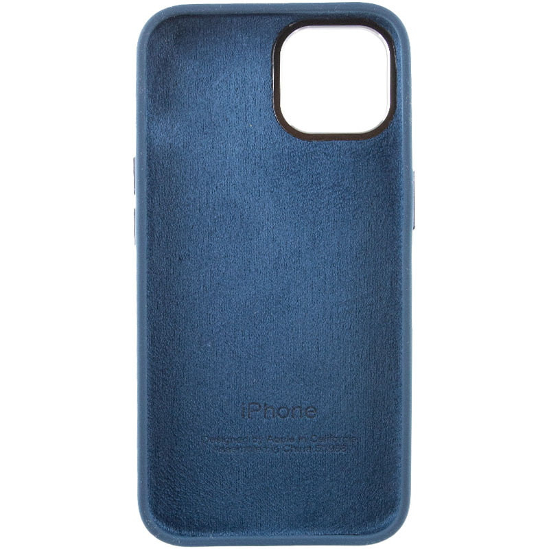 Чохол Silicone Case Metal Buttons (AA) на Apple iPhone 13 (6.1") (Синій / Navy blue) в магазині vchehle.ua