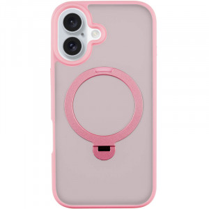 TPU+PC чохол Metal Buttons with Magnetic Safe Colorful HQ Ring для Apple iPhone 16 (6.1")