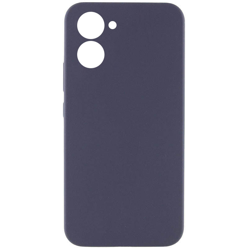 Чехол Silicone Cover Lakshmi Full Camera (AAA) для Realme C33 (Серый / Dark Gray)