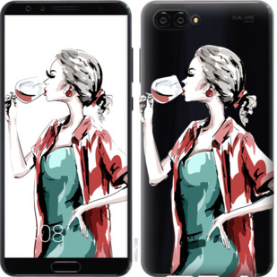 

Чехол Девушка с бокалом для Huawei Nova 2S 841704