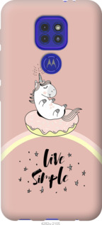 

Чехол Единорожка в пончике для Motorola G9 Play 1143769