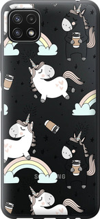 

Чехол Единорог и кофе для Samsung Galaxy A22 5G A226B 1607366