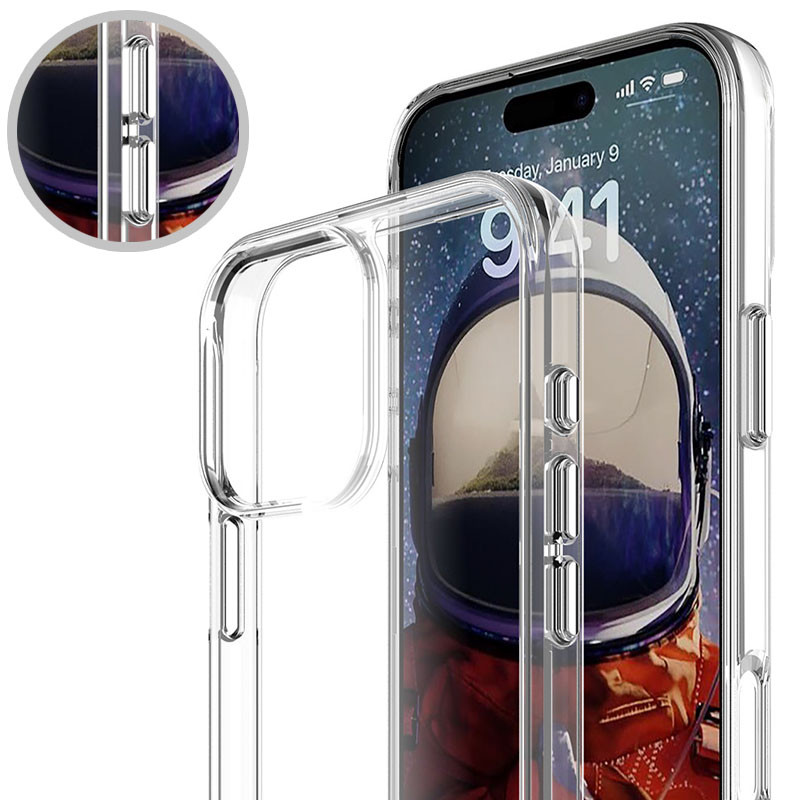 Купити Чохол TPU Space Case transparent на Apple iPhone 16 Pro (6.3") (Прозорий) на vchehle.ua