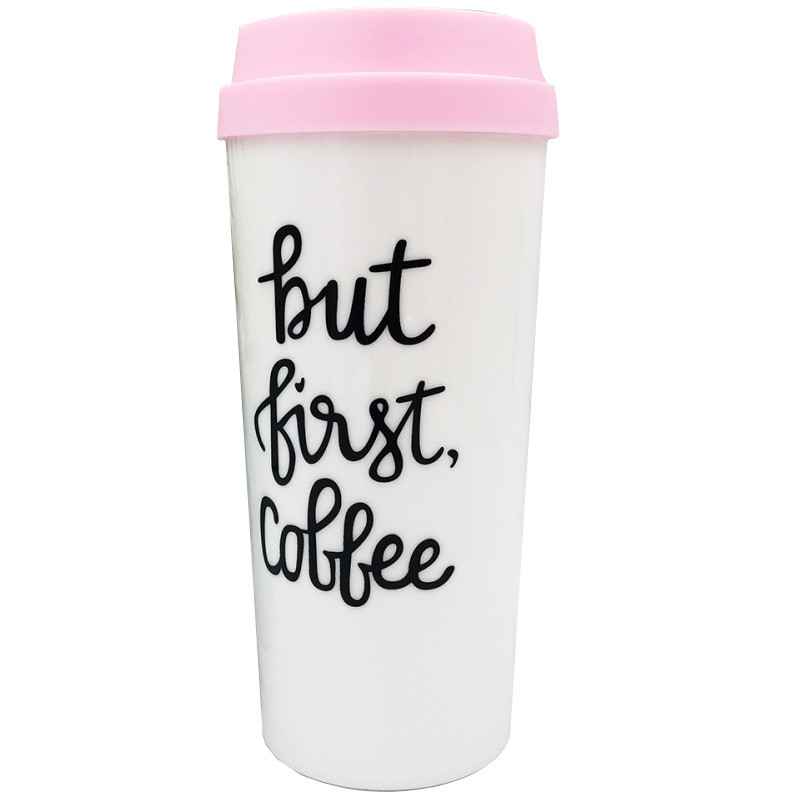 

Thermo Стакан для напоїв I'm Boss 450ml (But first coffee / білий) 717586