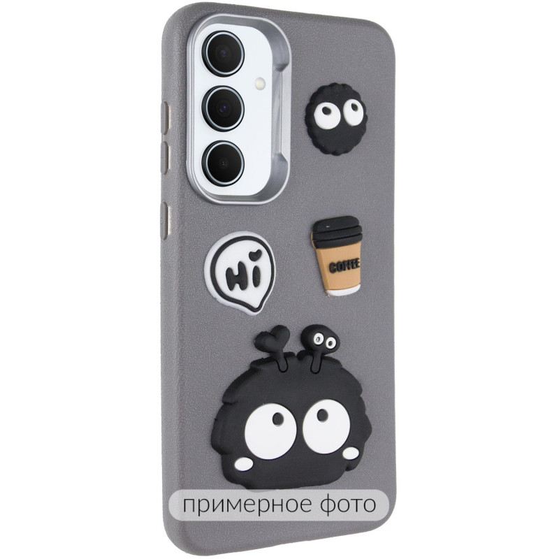 Чохол TPU Leather Toys на Xiaomi Redmi 14C / Redmi A4 / Poco C75 (Monster / Grey)