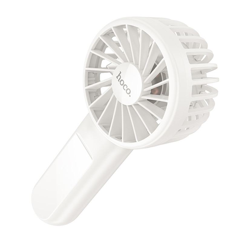 Купить Портативный вентилятор Hoco HX60 Nimble portable handheld fan 1200 mAh (White) на vchehle.ua