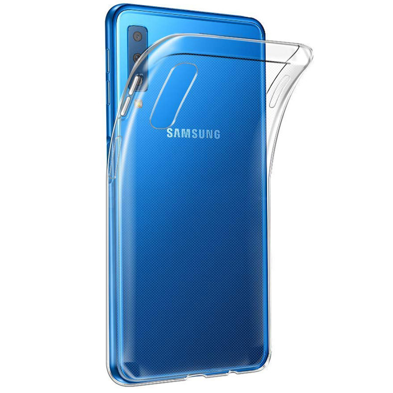 Фото TPU чохол Epic Transparent 1,0mm на Samsung A750 Galaxy A7 (2018) (Прозорий (прозорий)) в маназині vchehle.ua