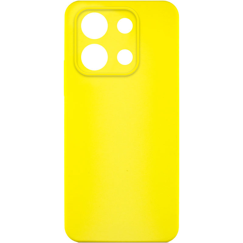 Чехол Silicone Cover Lakshmi Full Camera (AA) для Xiaomi Poco X6 / Note 13 Pro 5G (Желтый / Flash)