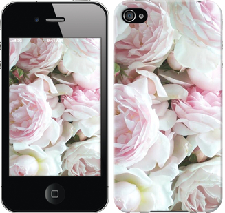 Чехол Пионы v2 для iPhone 4