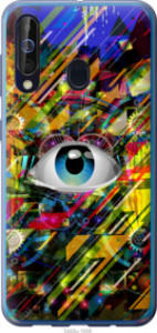 Чехол Абстрактный глаз для Samsung Galaxy A60 2019 A606F