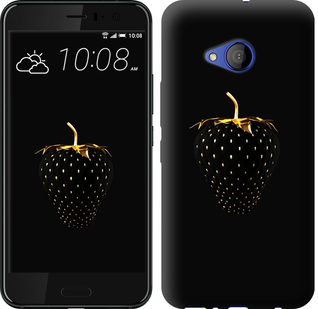 

Чехол Черная клубника для HTC U11 Life 624284