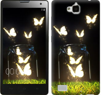 

Чехол Бабочки для Huawei Honor 3C 198675
