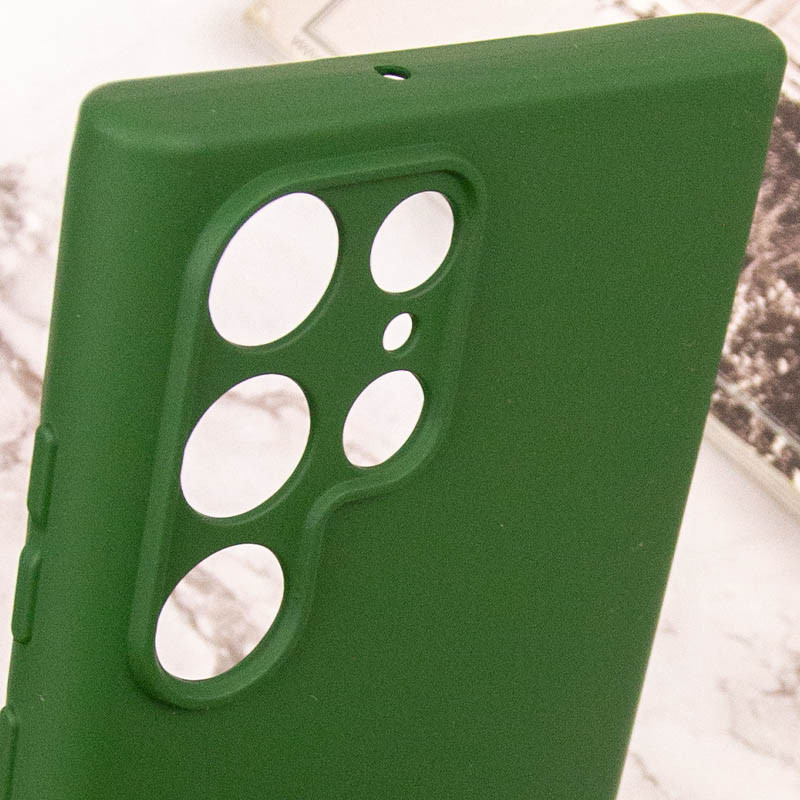 Заказать Чехол Silicone Cover Lakshmi Full Camera (AA) для Samsung Galaxy S24 Ultra (Зеленый / Dark green) на vchehle.ua