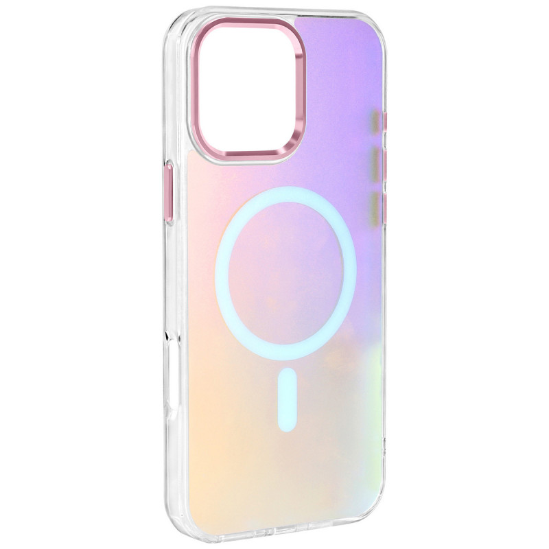 Чехол TPU Lunar Glow (MagFit) для Apple iPhone 16 (6.1") (Baby Pink)